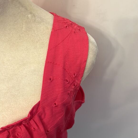 COPY - The General Good hot pink eyelet sleeveless blouse Size XL NWOT - Picture 4 of 10